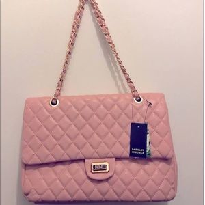 COPY - badgley mischka pink handbag
